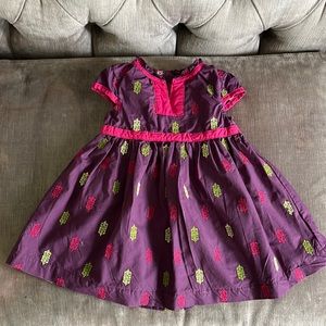 Tea nesrin poplin collection purple dress size 12-18 mos